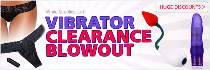 sex toy vibrator clearance blowout